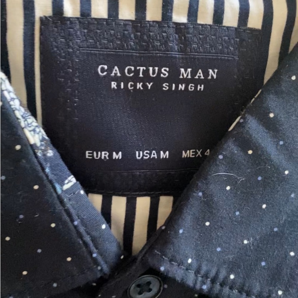 cactus-slim-fit-shirts-for-men size M - Picture 3 of 3